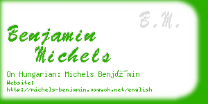 benjamin michels business card